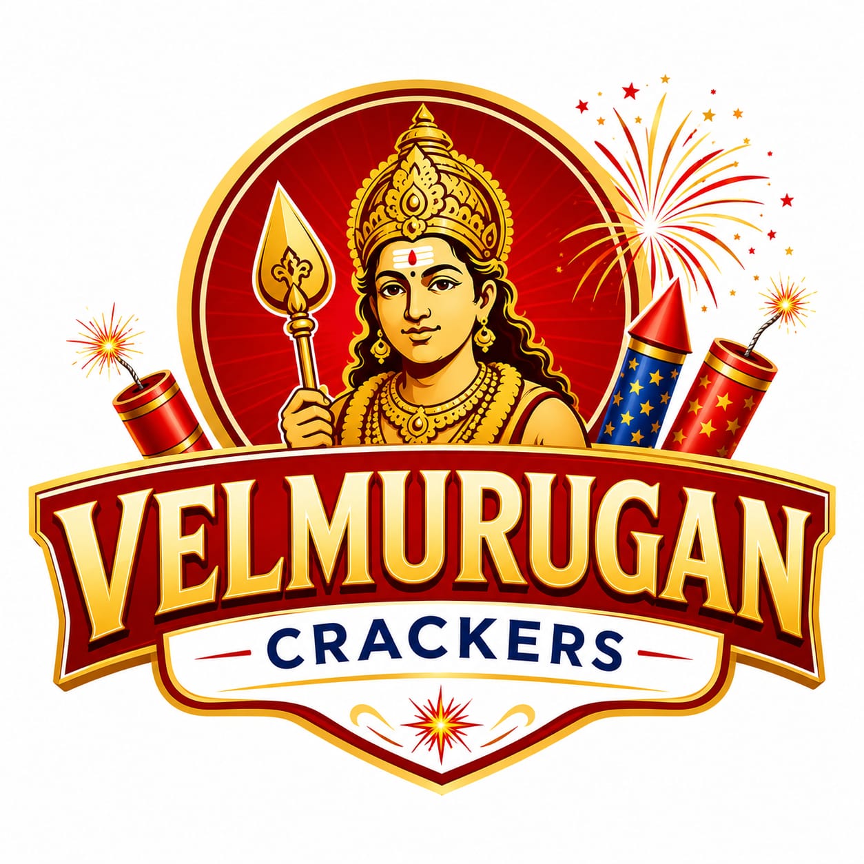 Velmurugan Crackers logo
